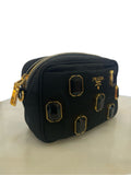 PRADA - Black Jewelled Pietre Bag
