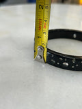 CHANEL - Black Resin Crystal CC Bangle