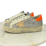 GOLDEN GOOSE - Hi Star Silver Glitter Sneakers Sz 36