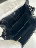 CHANEL - CC Black Leather Crossbody Pouch / Bag