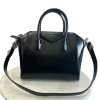 GIVENCHY - Small Antigona Bag in Black Box Leather