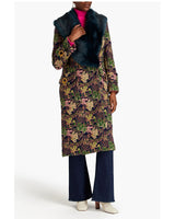 ZIMMERMANN - Celestial Removable Faux-Fur Coat Sz 3