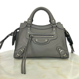 BALENCIAGA - Neo Classic Grey Mini City Bag