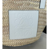 LOEWE - Medium Basket Bag in Palm Leaf Raffia & Calf