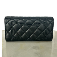 CHANEL - Classic Flap Long Quilted Black Wallet