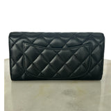 CHANEL - Classic Flap Long Quilted Black Wallet