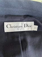CHRISTIAN DIOR - Navy Sleeveless Coat Dress Sz IT 42