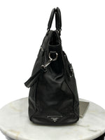PRADA - Black Leather Tote / Shoulder Bag