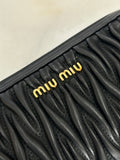 MIU MIU - Black Matelassé Crossbody Bag