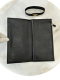 PRADA - Saffiano Black Leather Travel Wallet