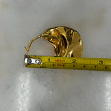 CELINE - Large Swirl Hoop Earrings