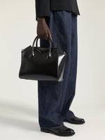 GIVENCHY - Small Antigona Bag in Black Box Leather