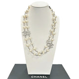 CHANEL - CC Diamanté & Pearl Long Necklace