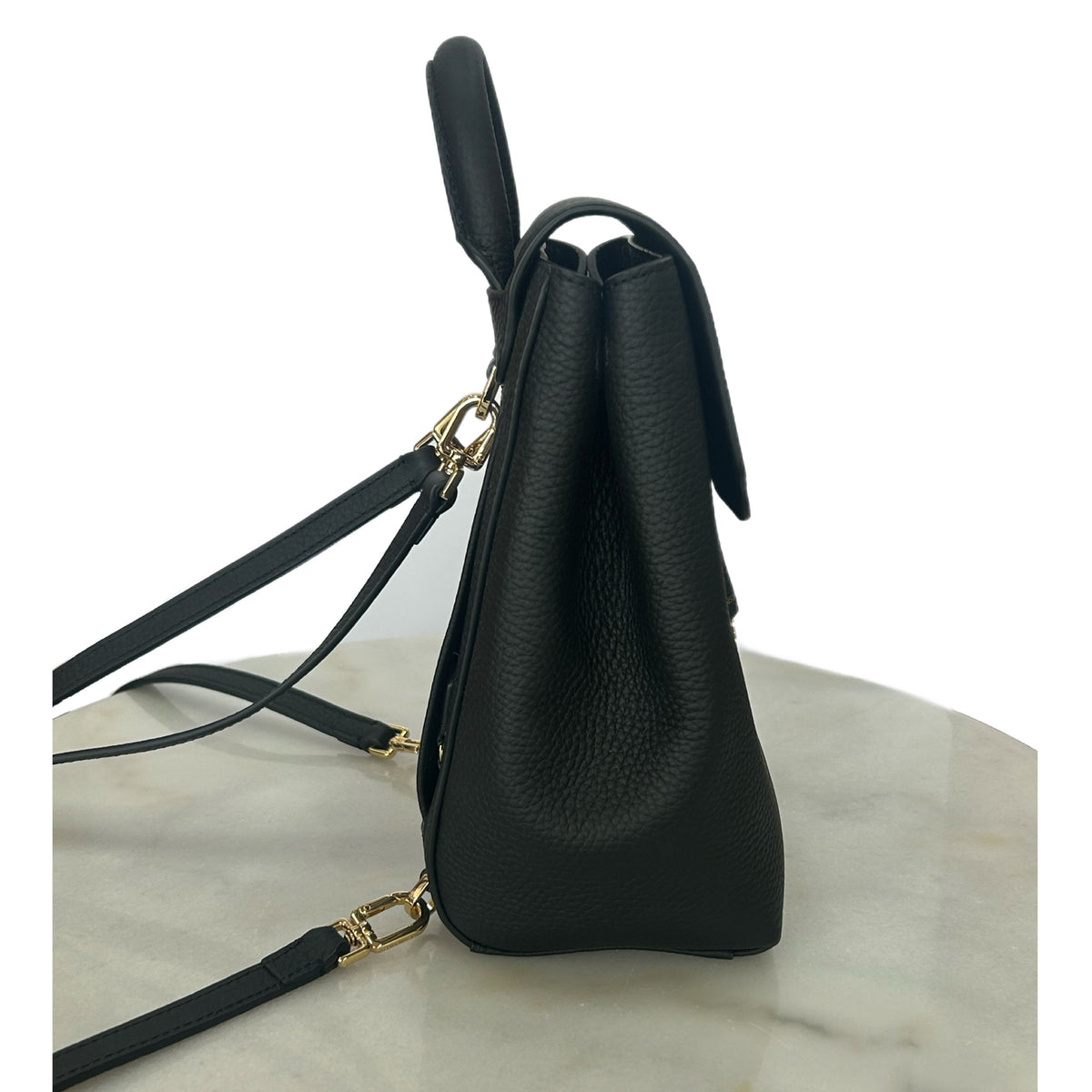 MAISON de SABRÉ - Mini Black Soft Leather Backpack