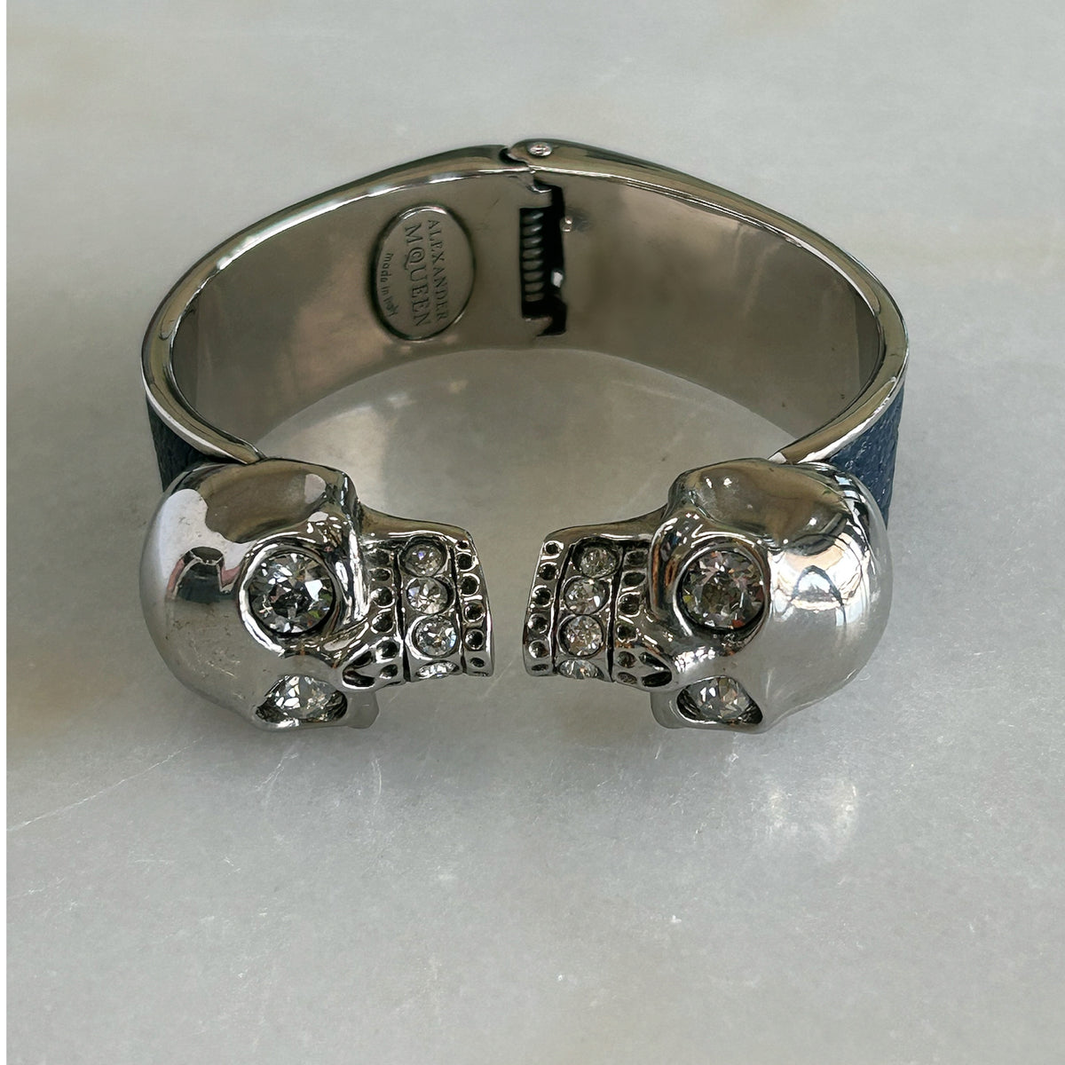 Alexander McQueen - Twin Crystal Skull Cuff Bracelet