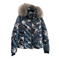 SKEA - Down Chevron Quilted Ski Jacket - Detachable Hood Sz 42