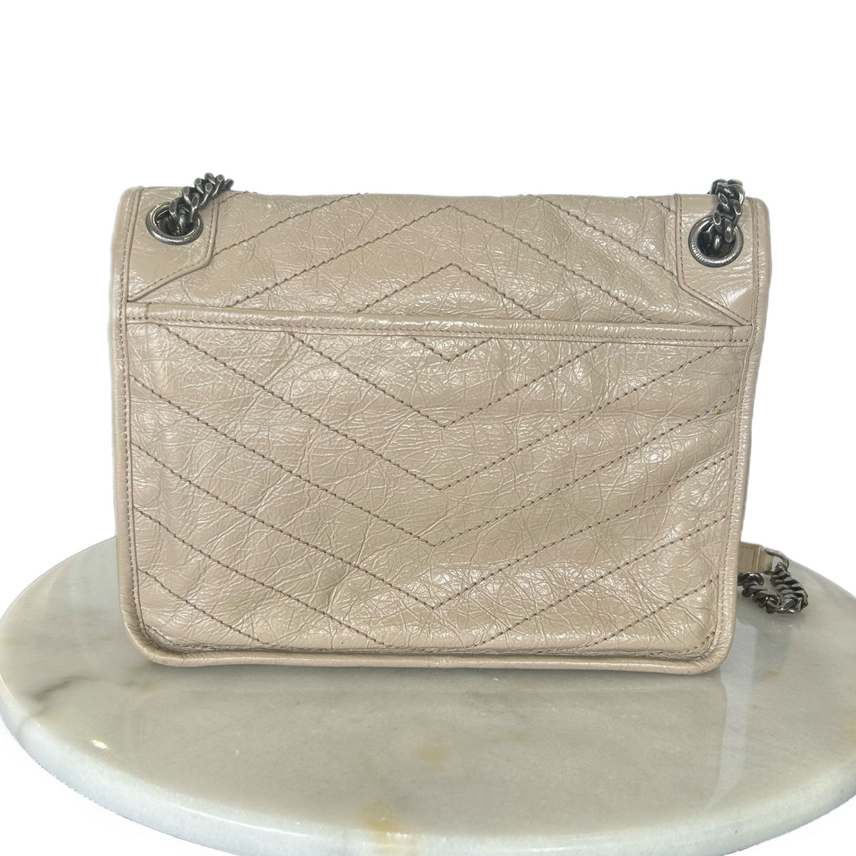 SAINT LAURENT - Niki Bag in Beige Leather (Medium)