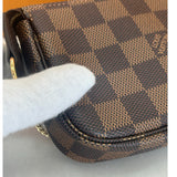 LOUIS VUITTON - Mini Pochette Accessories in Damier Ebene