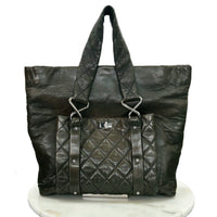 CHANEL - 8 Knots Leather Tote in Deep Olive