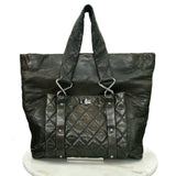 CHANEL - 8 Knots Leather Tote in Deep Olive