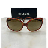 CHANEL - Red Tortoiseshell Sunglasses