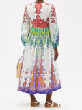 ZIMMERMANN - Nina Plunge Midi Dress - Sz 4