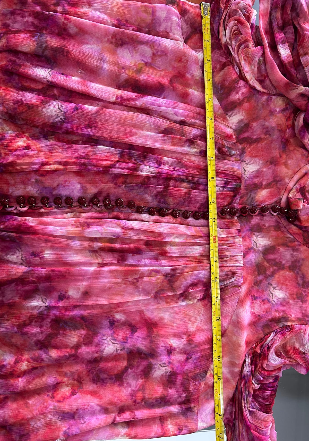 ZIMMERMANN - Garnet Kaleidoscope Tie Neck Gown Sz 3