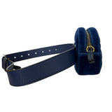 GUCCI - Blue Velvet GG Marmont Belt Bag