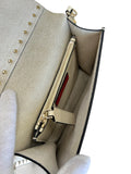 VALENTINO - Cream Leather Rockstud Crossbody Bag