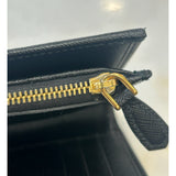PRADA - Black Saffiano Triangle Wallet