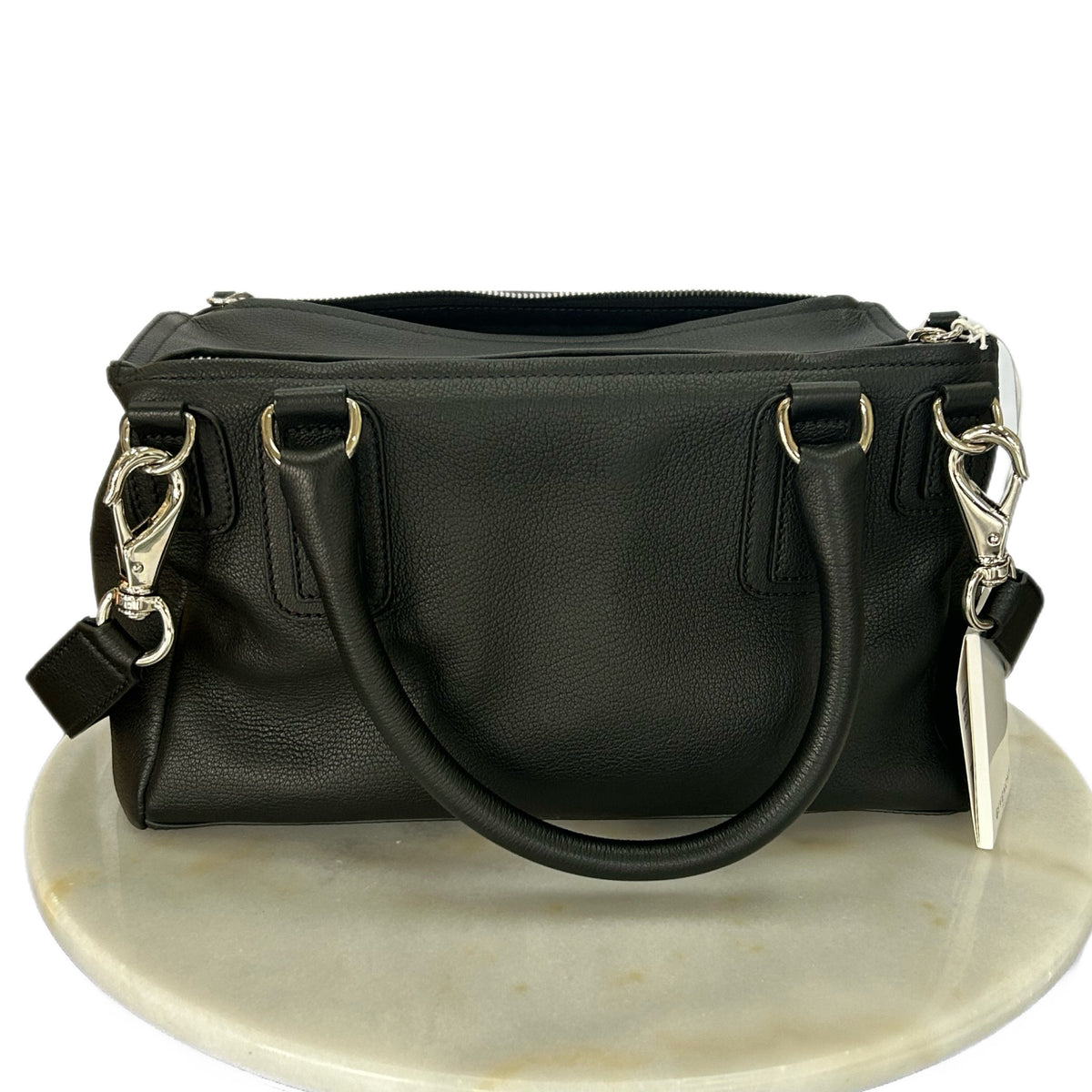 GIVENCHY - Pandora Black Leather Medium Bag