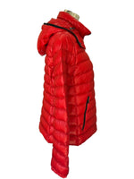 MONCLER - Red Hooded Short Down Jacket Sz 4