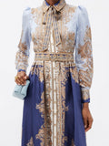 ZIMMERMANN - Luminous Paisley-Print Silk Midi Dress Sz 0