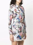 ZIMMERMANN - Postcard Shirt Mini Dress Sz 2
