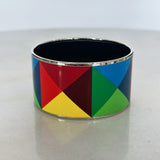 HERMES - Enamel Bangle Clous En Trompe L’oeil - Multicolour
