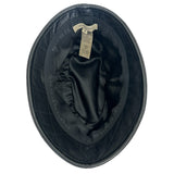 BURBERRY - Black Leather Hat Sz M
