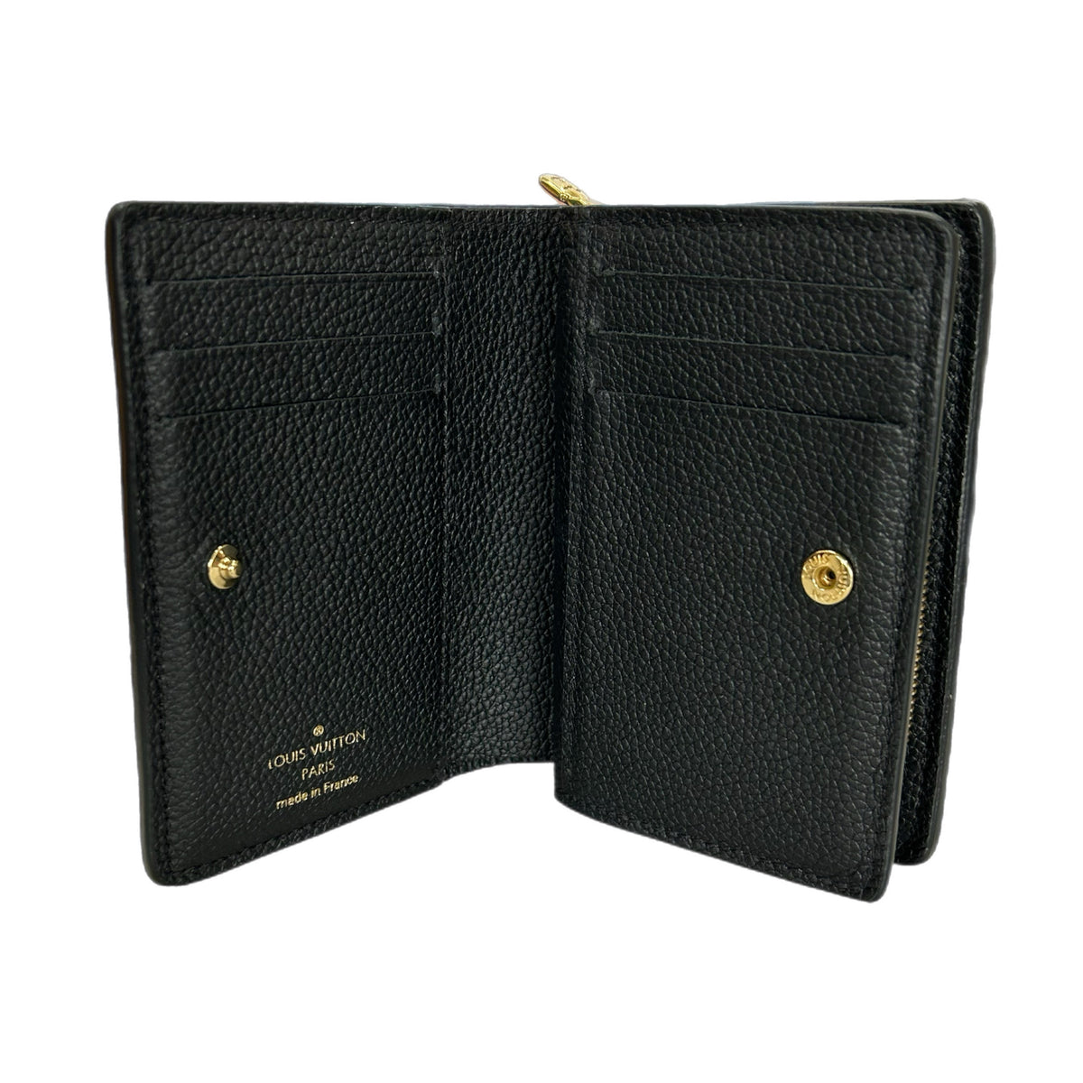 LOUIS VUITTON - Cléa Wallet Black Monogram Empreinte Leather