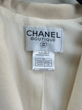 CHANEL - Cream Wool Blazer Sz FR 40