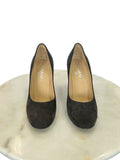 CHANEL - Suede CC Block Heels / Pumps Sz 40C