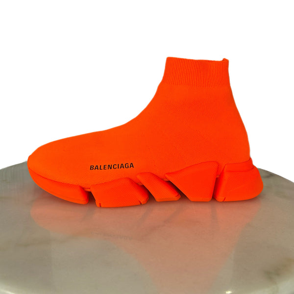 BALENCIAGA - Men’s Speed Sneakers in Orange Sz 41