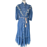 ZIMMERMANN - Laurel Scallop Midi Dress Sz 2