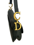 DIOR - Saddle Bag in Black Grained Leather