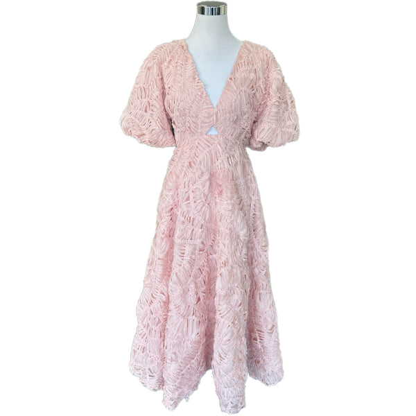 AJE - Florential Textured Midi Dress Sz 8