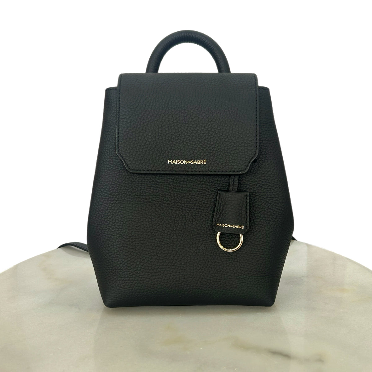 MAISON de SABRÉ - Mini Black Soft Leather Backpack