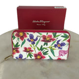 SALVATORE FERRAGAMO - Leather St.Bouquet Zip-around Wallet
