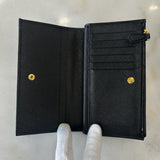 PRADA - Black Saffiano Triangle Wallet