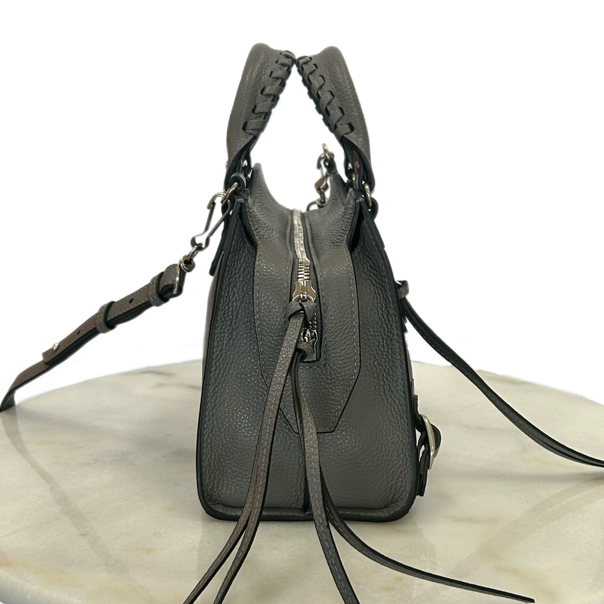BALENCIAGA - Neo Classic Grey Mini City Bag
