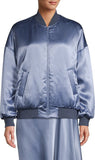 MAX MARA LEISURE -Sierra Satin Bomber Jacket Sz IT 44