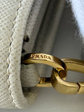 PRADA - White Saffiano Chain Bag