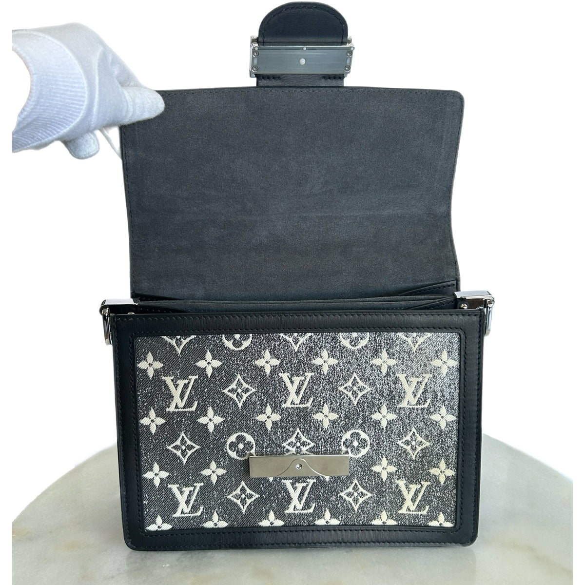 LOUIS VUITTON - Dauphine MM Denim & Leather Bag